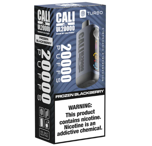 Frozen Blackberry Cali UL20000 Disposable Vape - 5% Nic 4 Frozen Blackberry Cali UL20000 Disposable Vape - 5% Nic