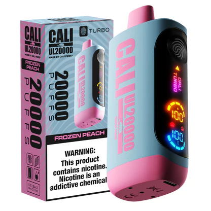 Frozen Peach Cali UL20000 Disposable Vape - 5% Nic 4 Frozen Peach Cali Ul20000 Disposable Vape